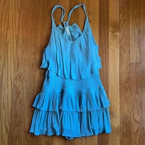 Blue mini dress